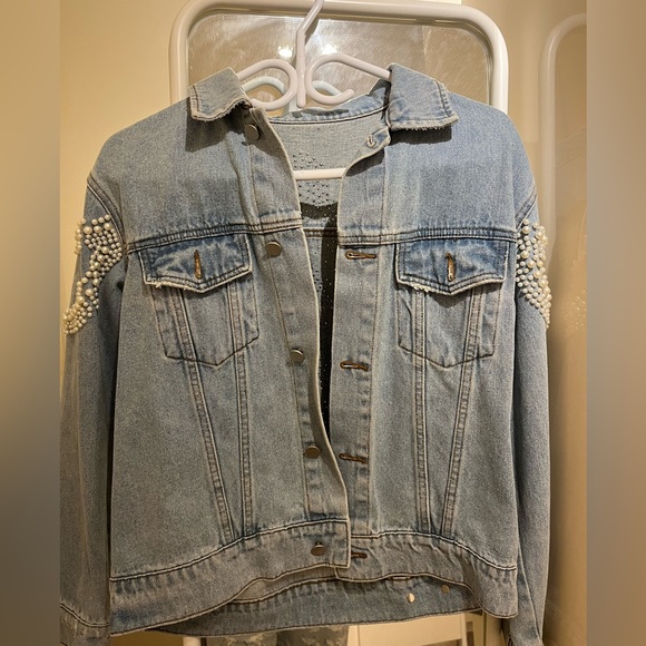 Pearl denim jacket (high quality) - Picture 2 of 3
